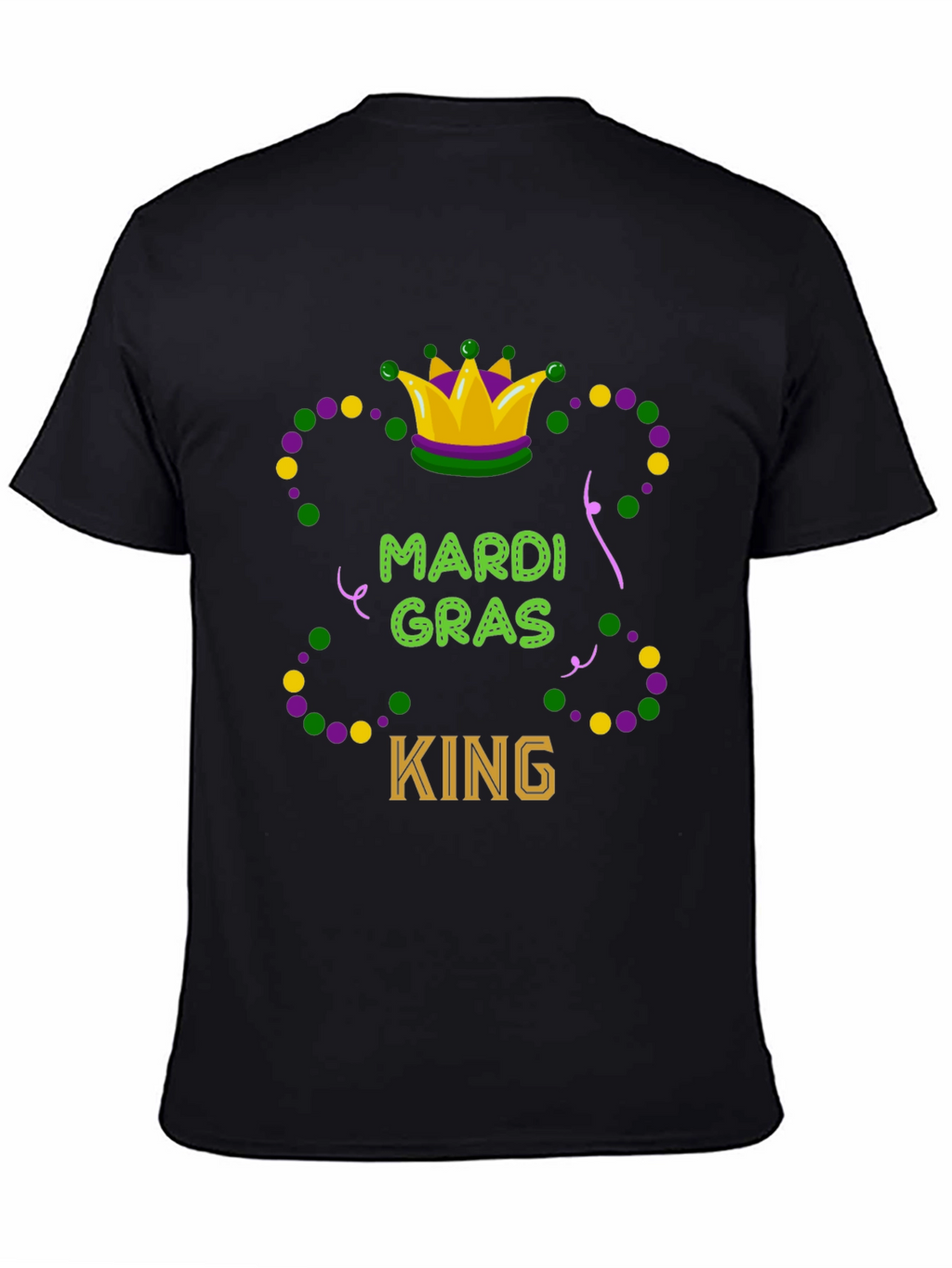 Mardi Gras King Graphic T-Shirt - Festive Tee