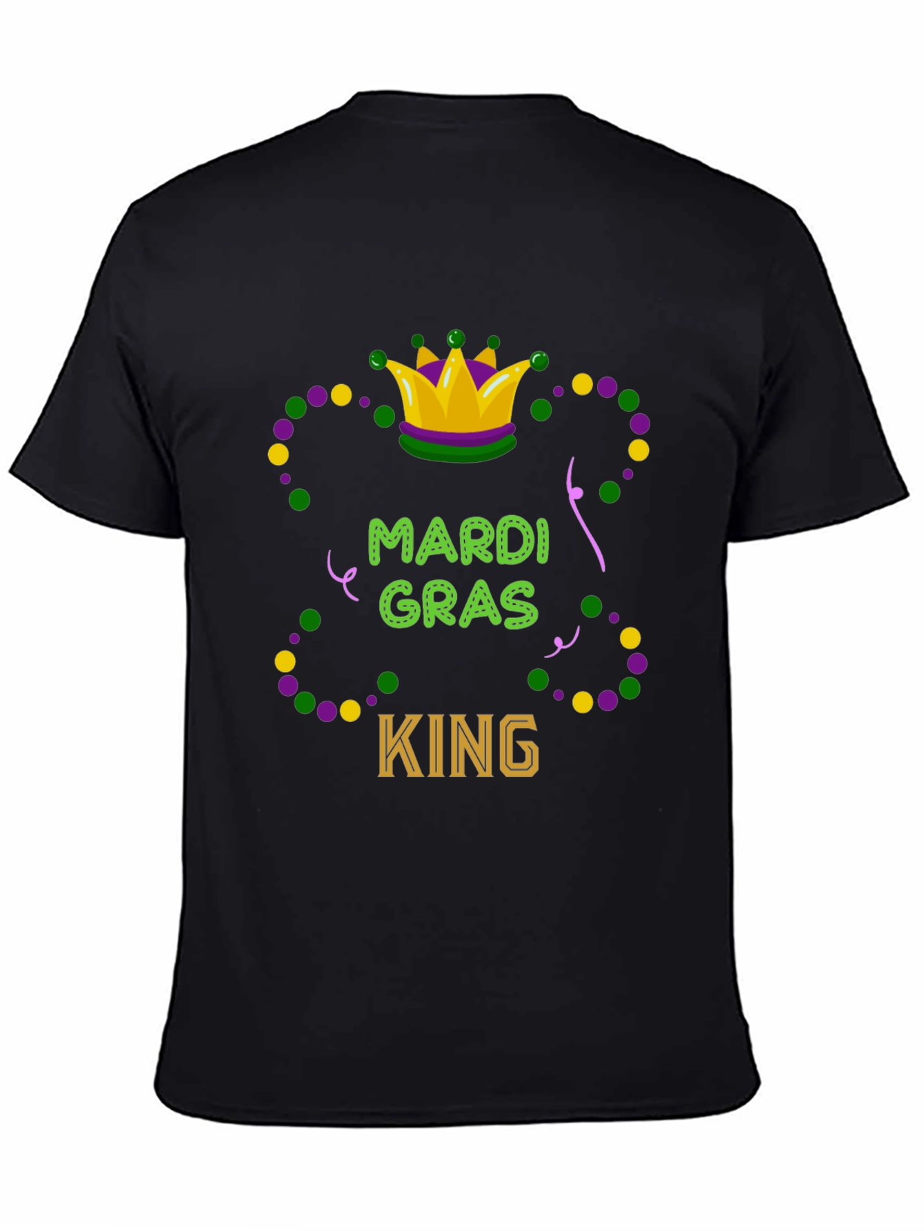 Mardi Gras King Graphic T-Shirt - Festive Tee