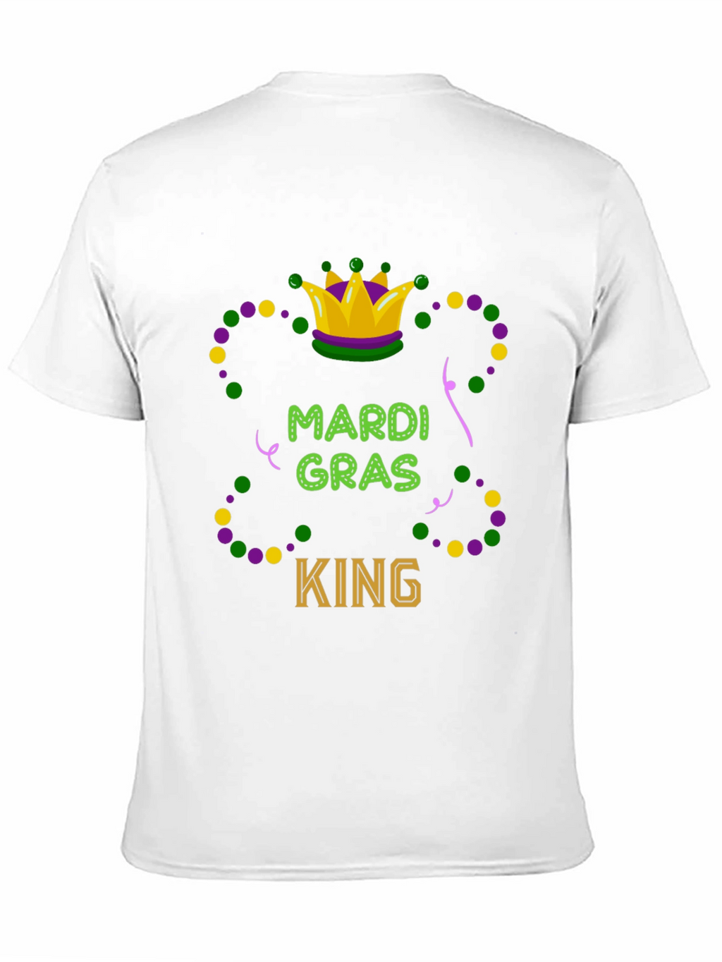 Mardi Gras King Graphic T-Shirt - Festive Tee