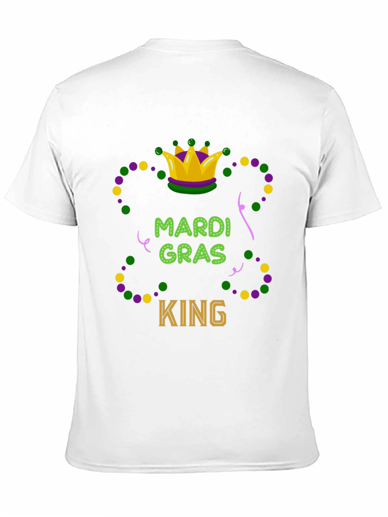 Mardi Gras King Graphic T-Shirt - Festive Tee