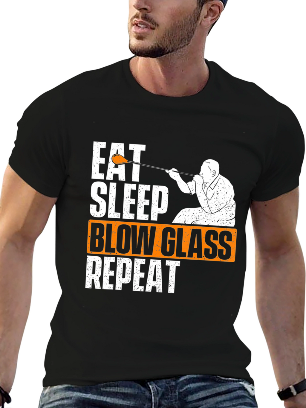 Eat Sleep Blow Glass Repeat T-Shirt