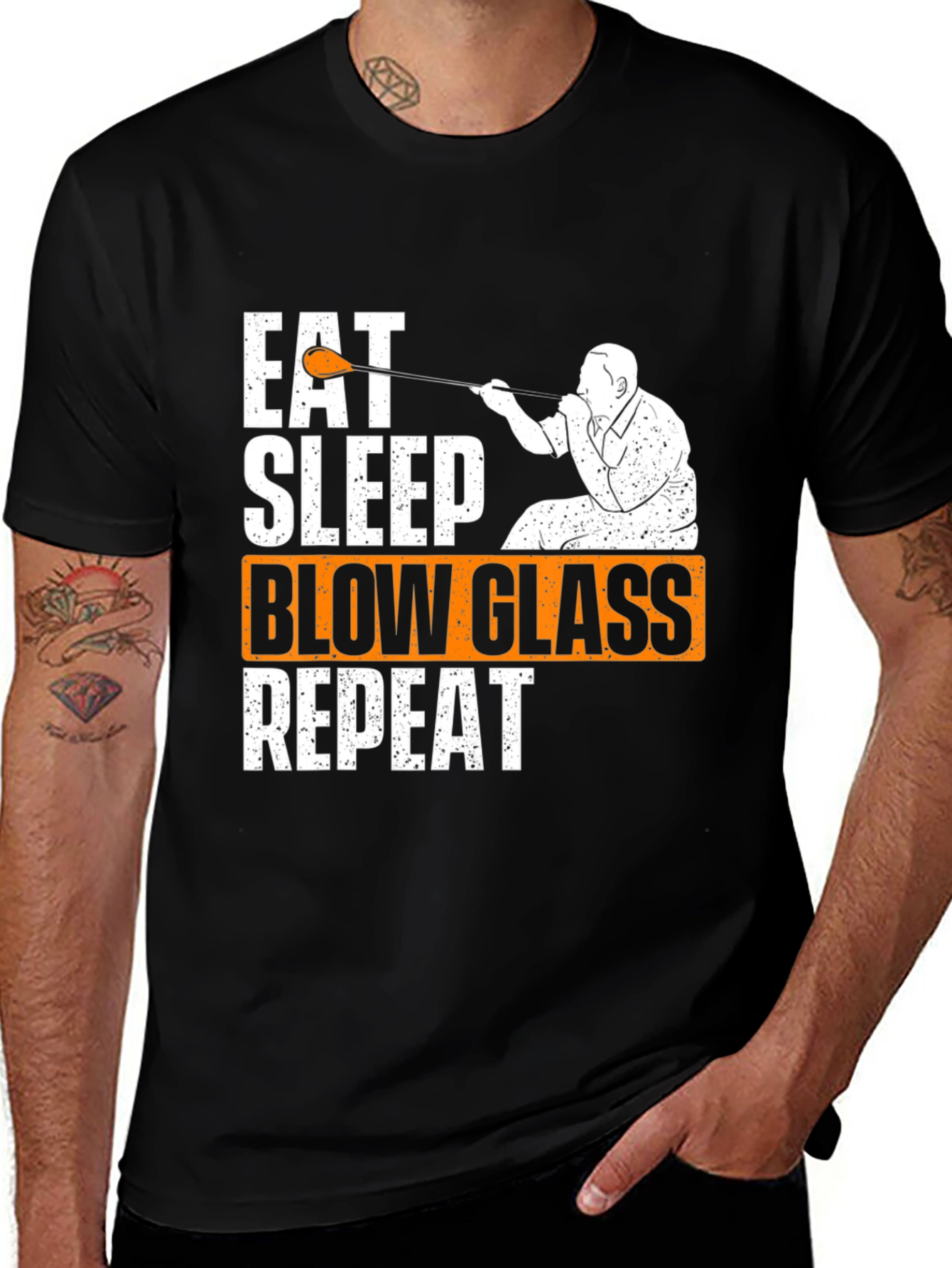 Eat Sleep Blow Glass Repeat T-Shirt