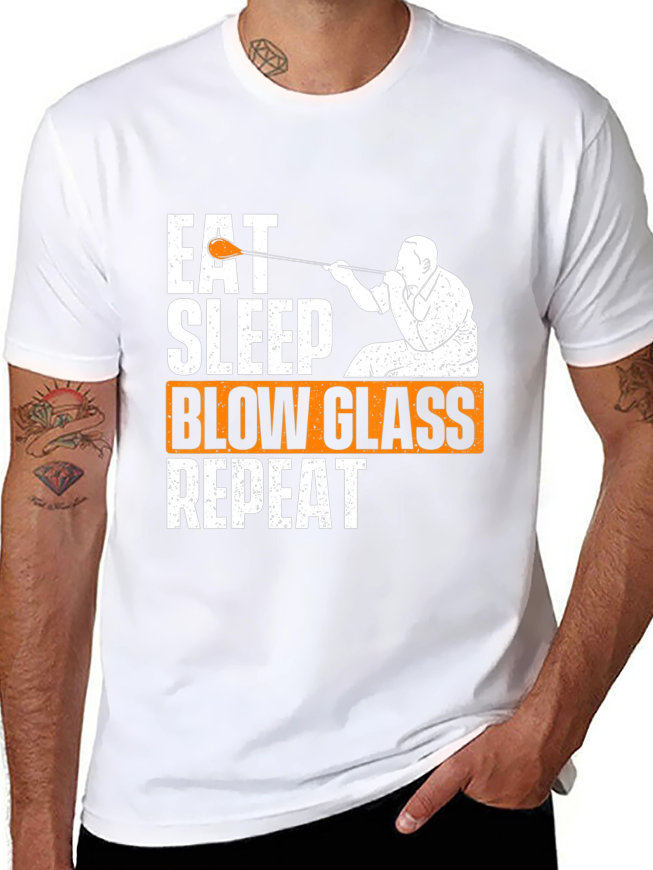 Eat Sleep Blow Glass Repeat T-Shirt