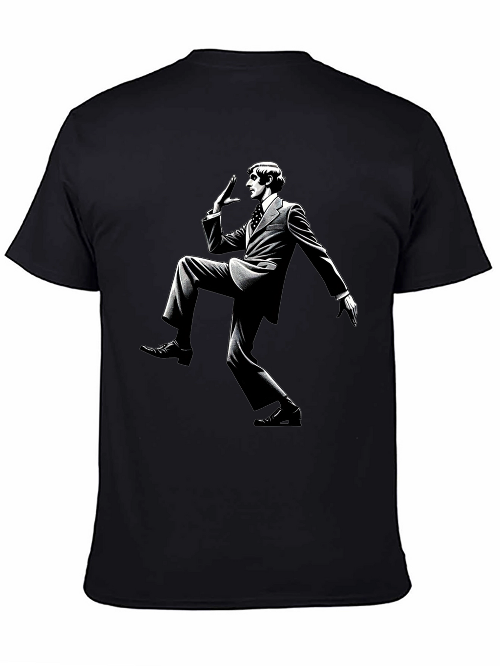 Retro Style Dance Black T-Shirt