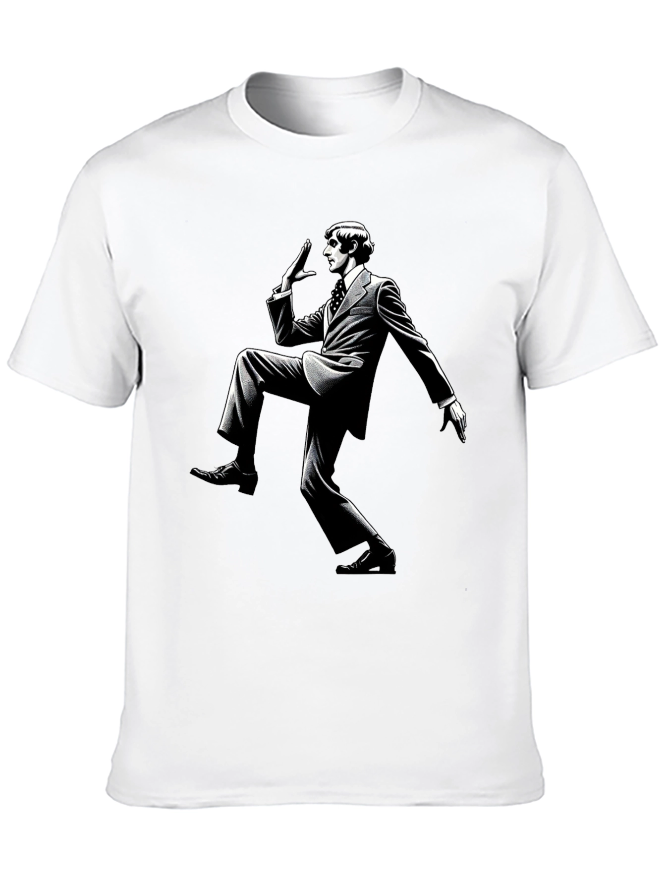 Retro Style Dance Black T-Shirt