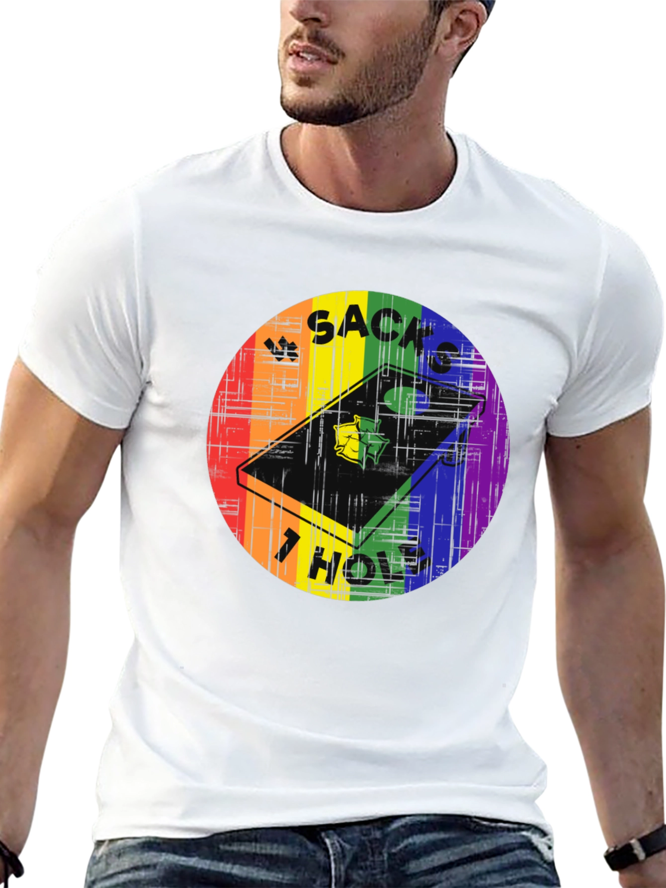 Sacks Hole Cornhole Pride T-Shirt