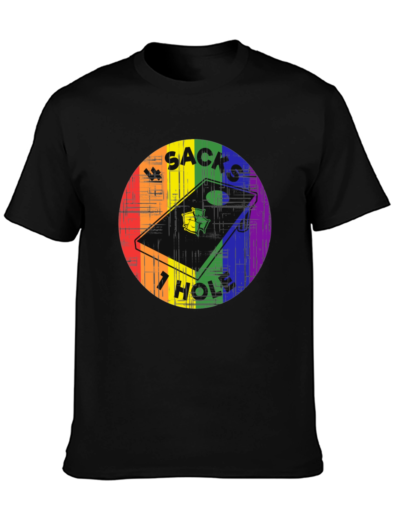 Sacks Hole Cornhole Pride T-Shirt