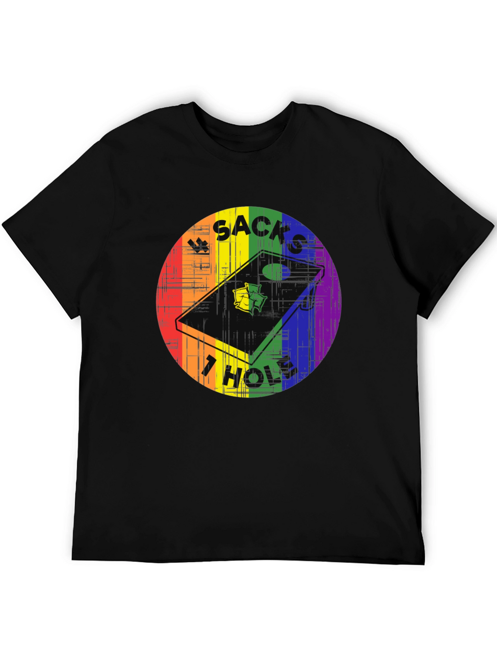 Sacks Hole Cornhole Pride T-Shirt