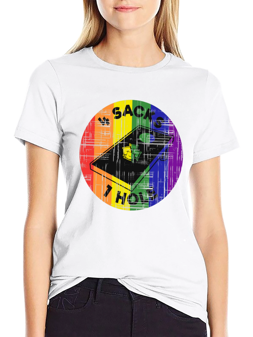 Sacks Hole Cornhole Pride T-Shirt