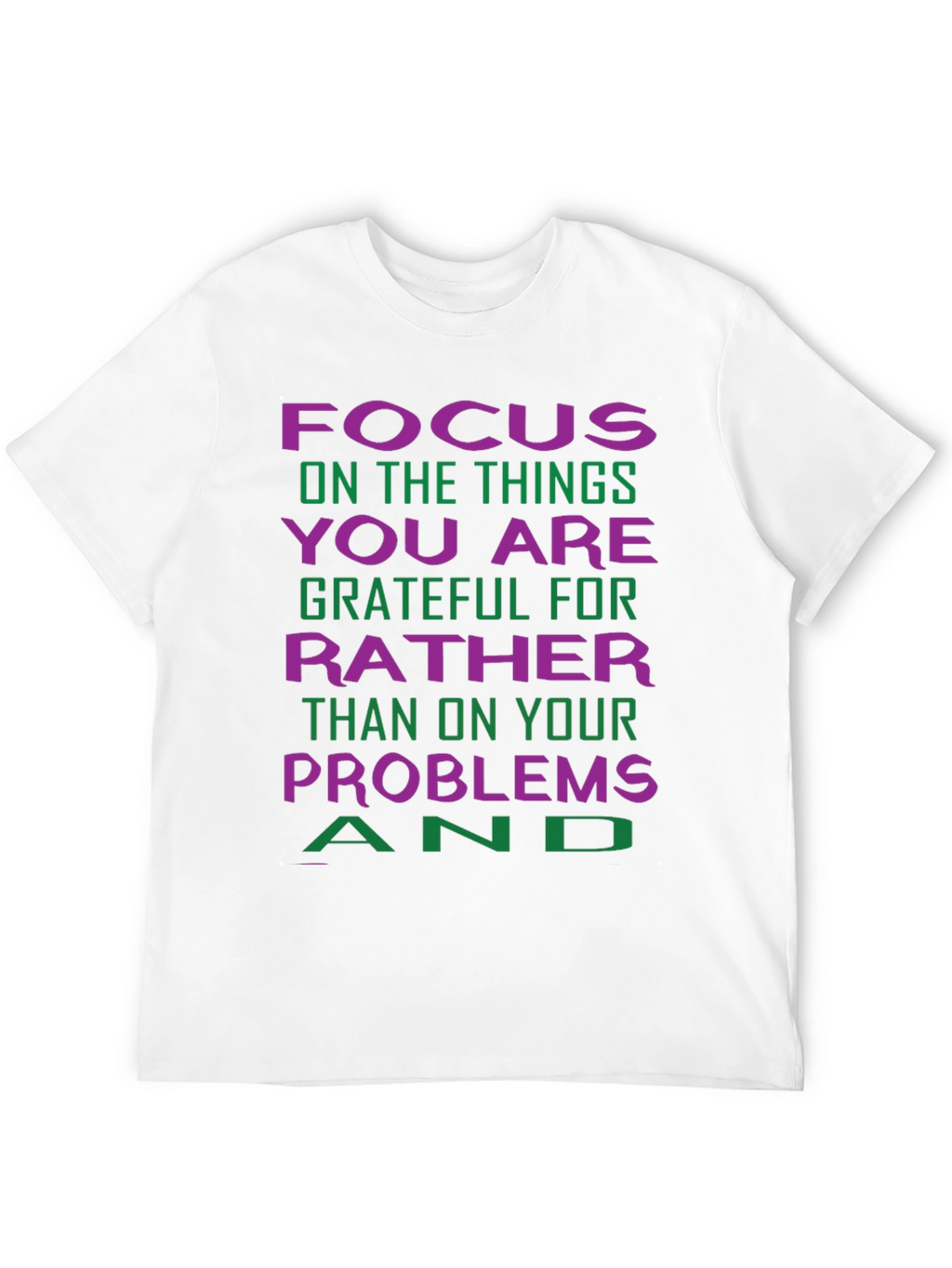 Grateful Focus Graphic Tee - Positive Vibes