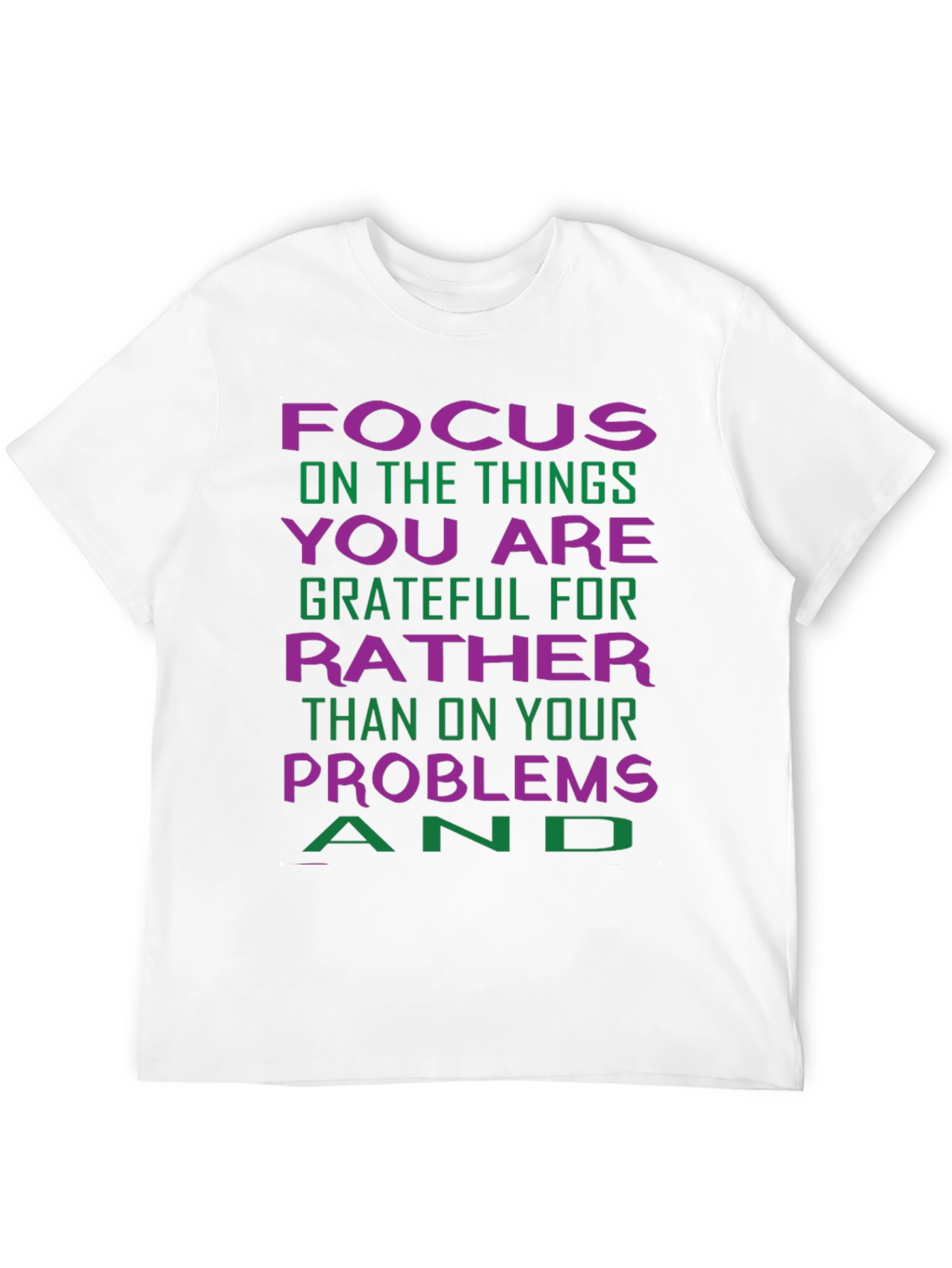 Grateful Focus Graphic Tee - Positive Vibes
