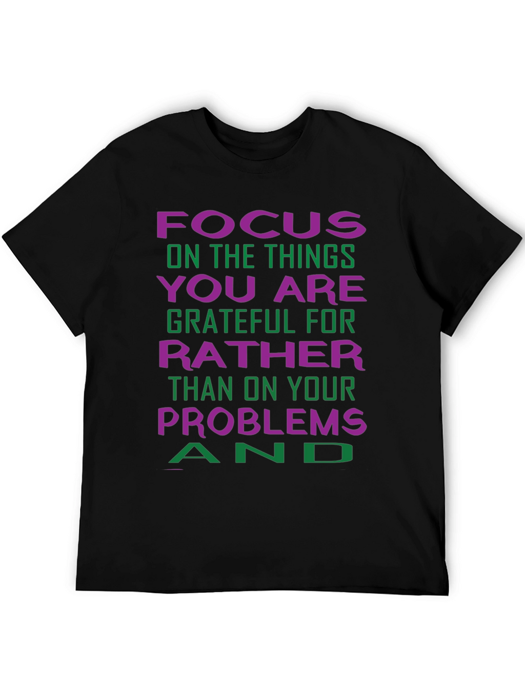 Grateful Focus Graphic Tee - Positive Vibes