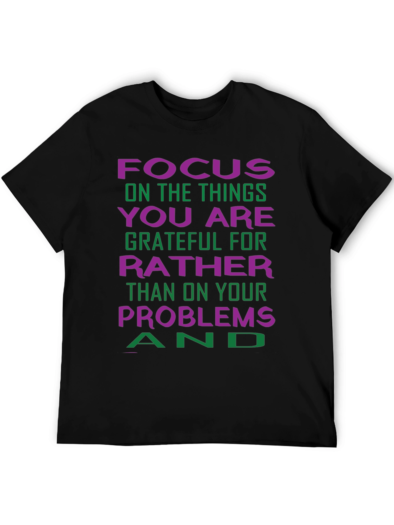 Grateful Focus Graphic Tee - Positive Vibes