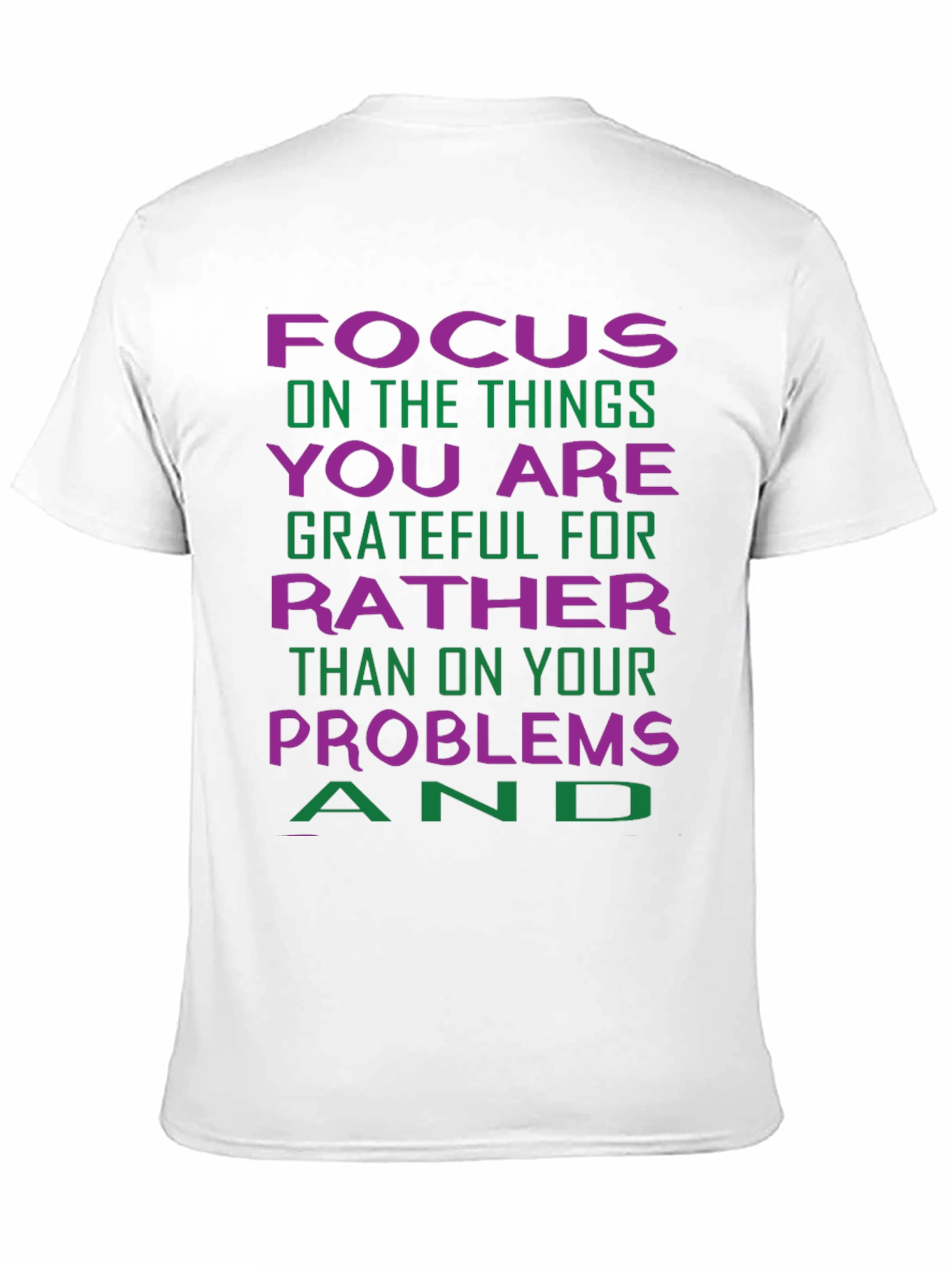 Grateful Focus Graphic Tee - Positive Vibes
