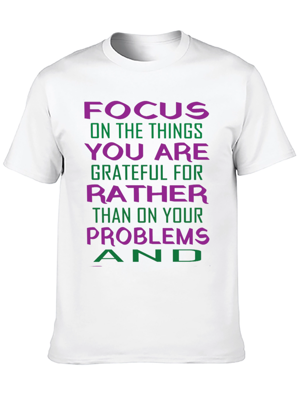 Grateful Focus Graphic Tee - Positive Vibes