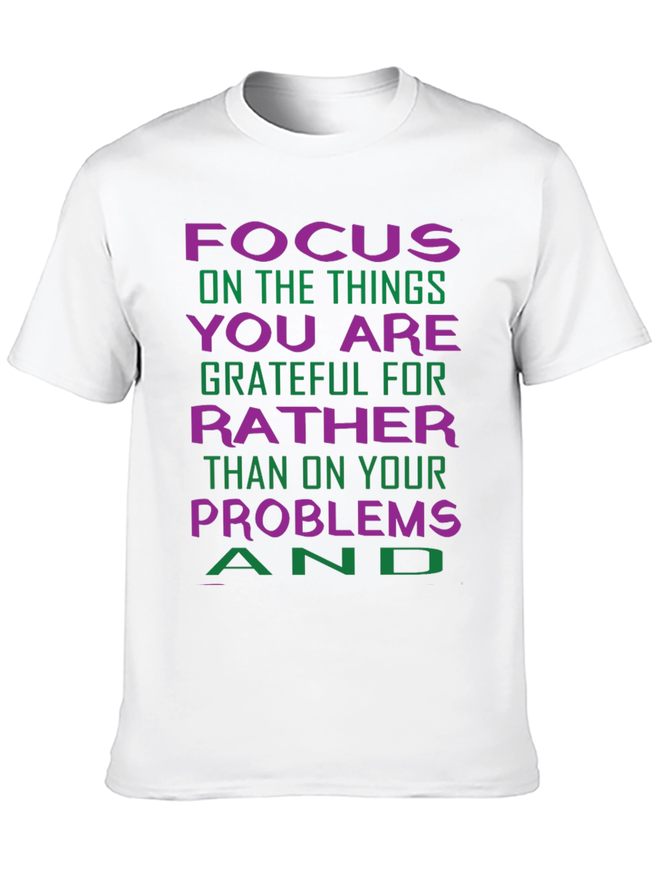 Grateful Focus Graphic Tee - Positive Vibes