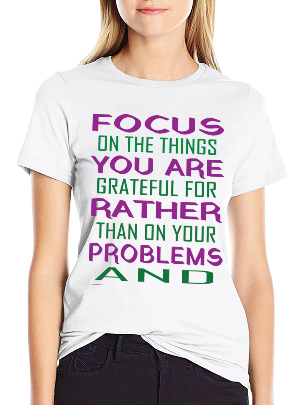 Grateful Focus Graphic Tee - Positive Vibes