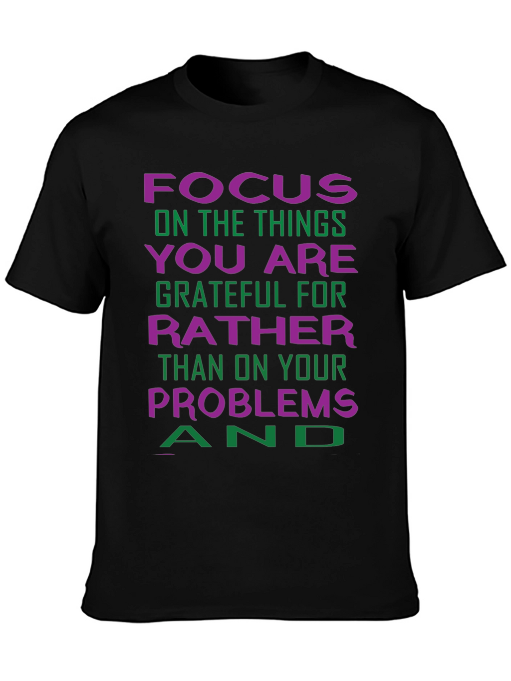 Grateful Focus Graphic Tee - Positive Vibes