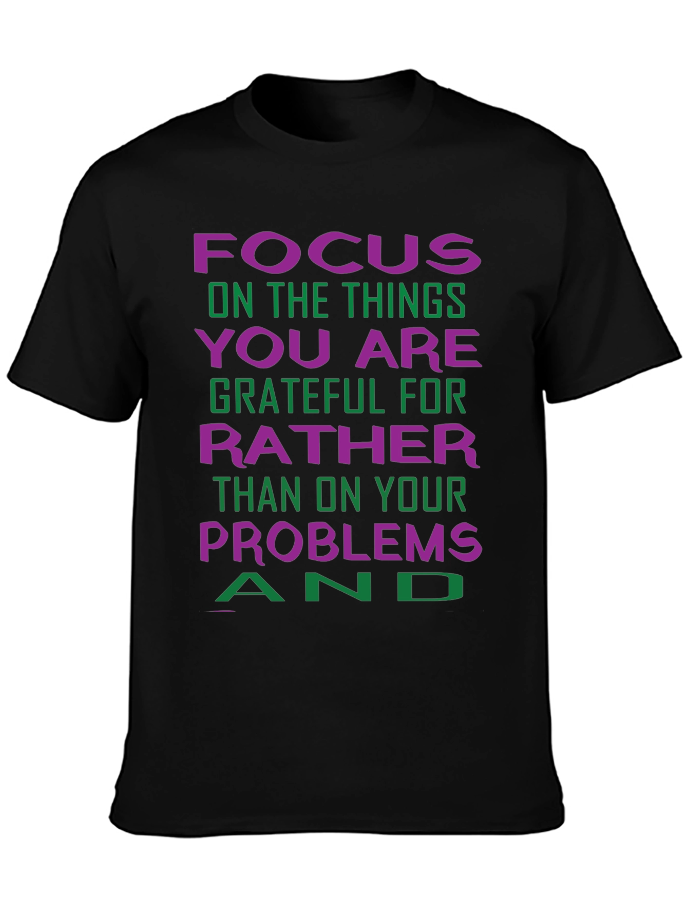 Grateful Focus Graphic Tee - Positive Vibes