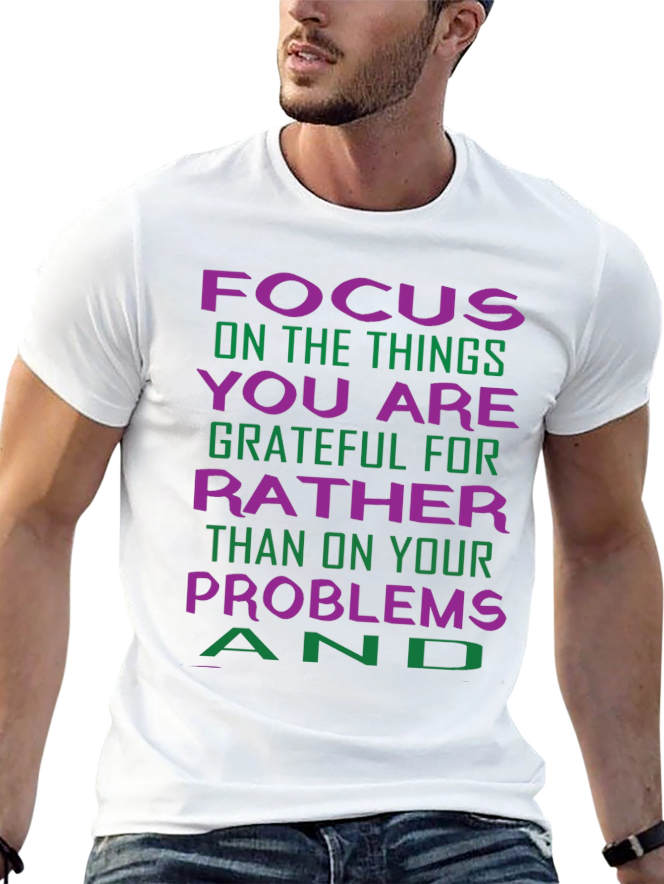 Grateful Focus Graphic Tee - Positive Vibes