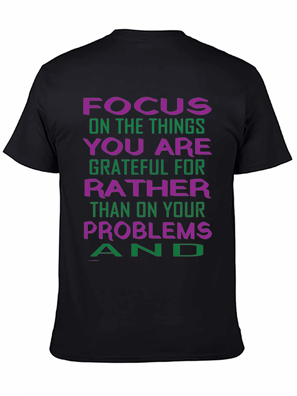 Grateful Focus Graphic Tee - Positive Vibes