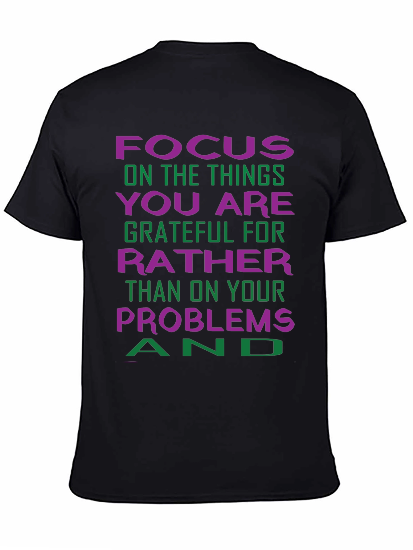 Grateful Focus Graphic Tee - Positive Vibes
