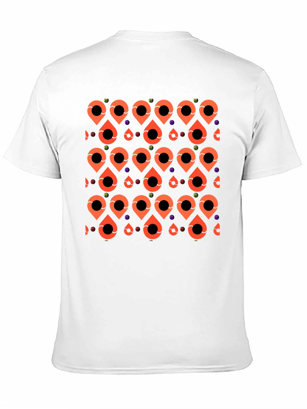 Patterned Graphic Tee - Black