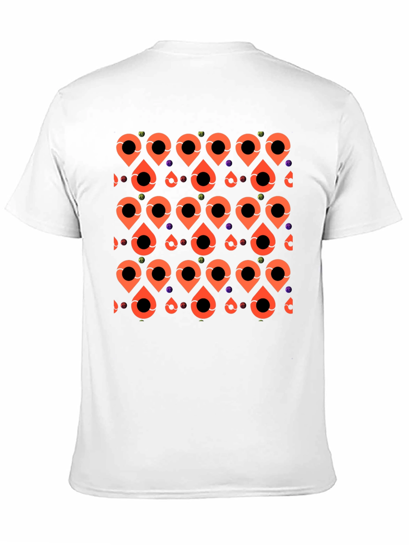 Patterned Graphic Tee - Black