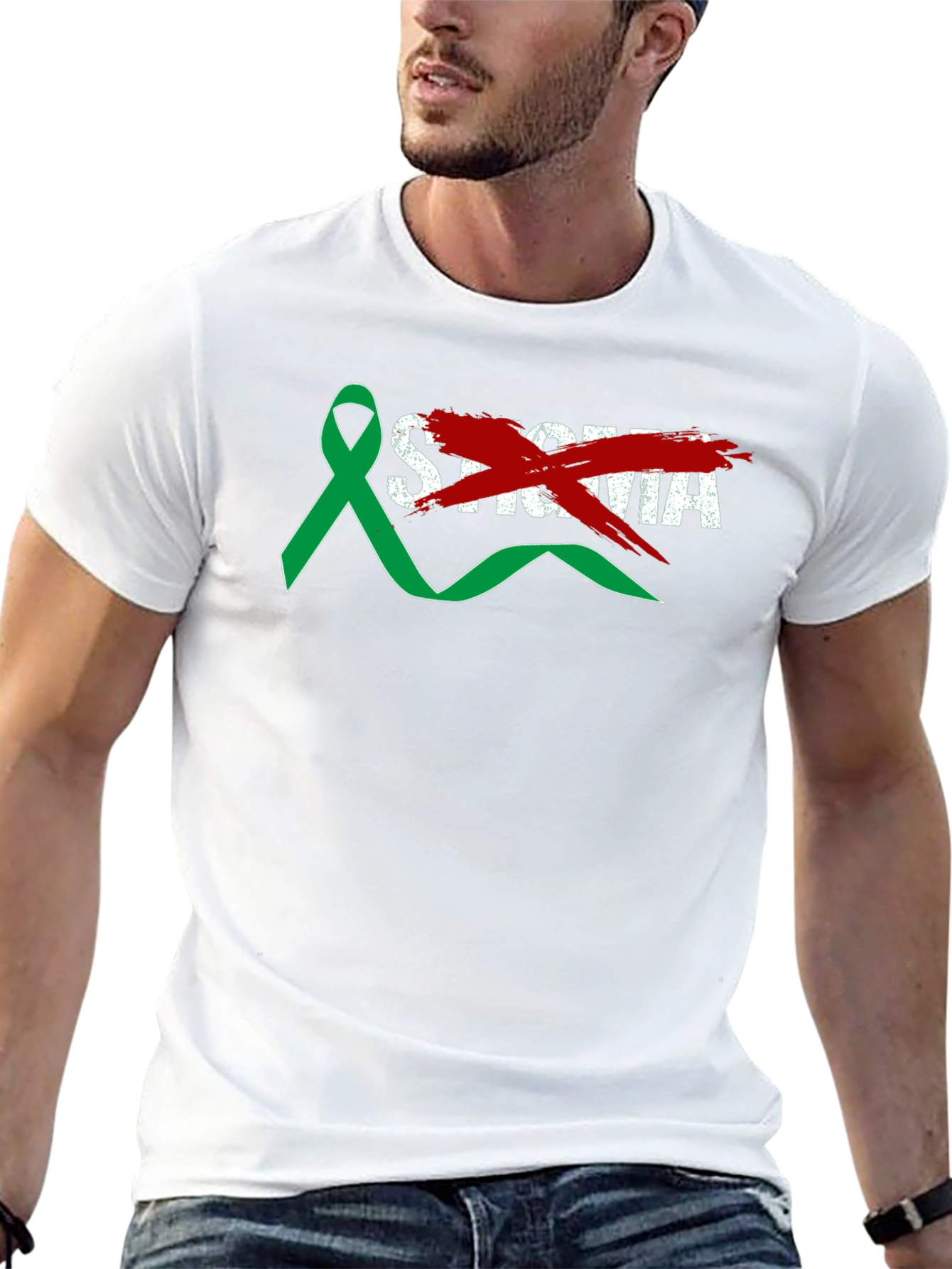 End Stigma Awareness Ribbon T-Shirt