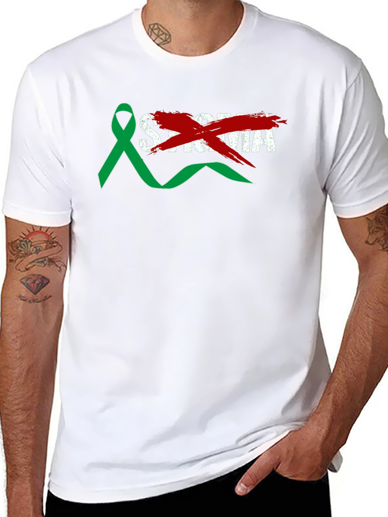 End Stigma Awareness Ribbon T-Shirt