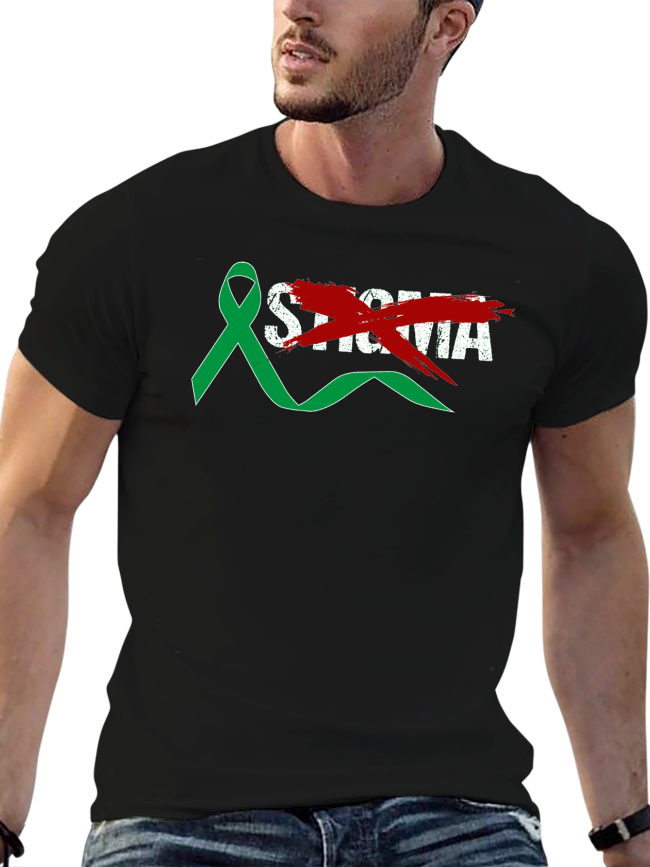 End Stigma Awareness Ribbon T-Shirt