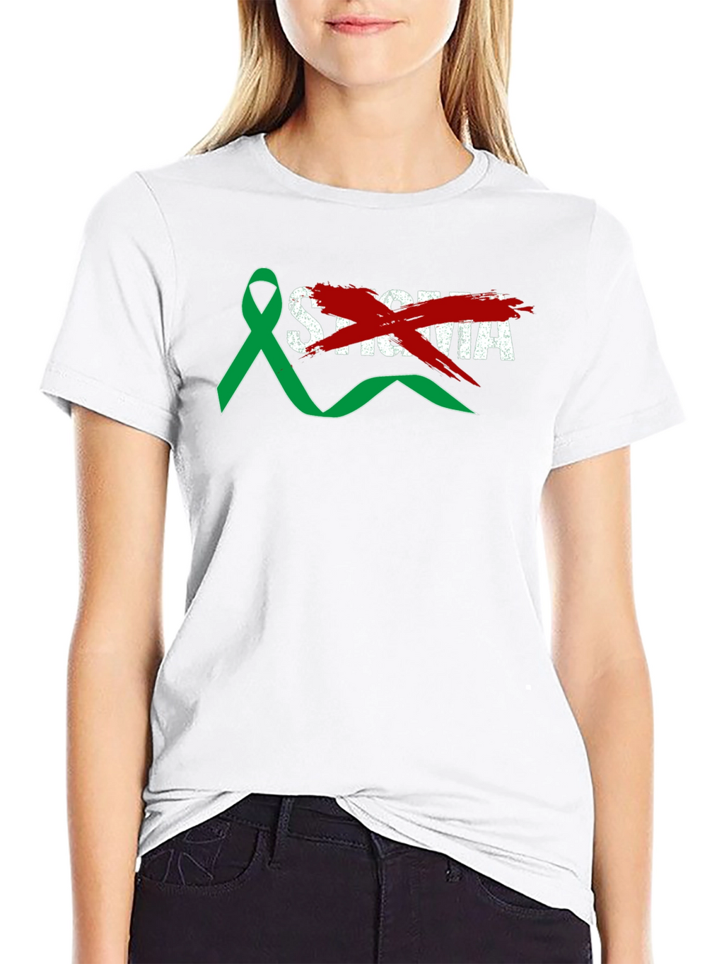 End Stigma Awareness Ribbon T-Shirt