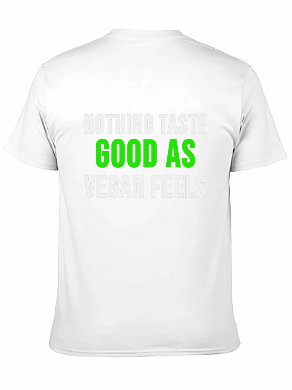 Vegan Feels T-Shirt - Green & White Graphic Tee