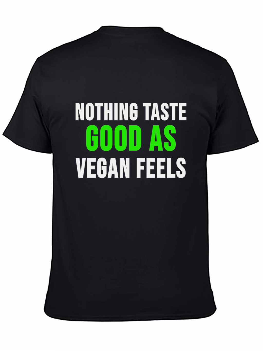 Vegan Feels T-Shirt - Green & White Graphic Tee
