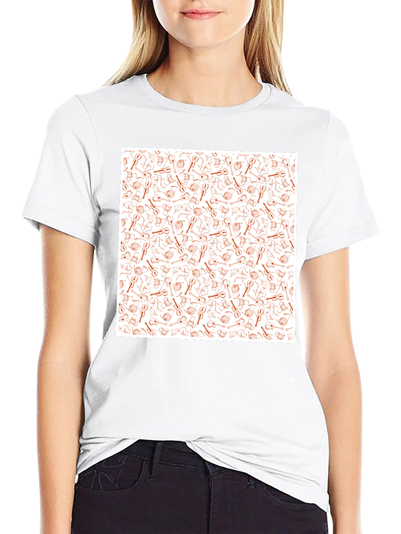 Tool Pattern Tee - Black