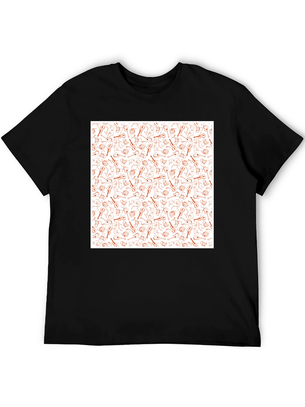 Tool Pattern Tee - Black