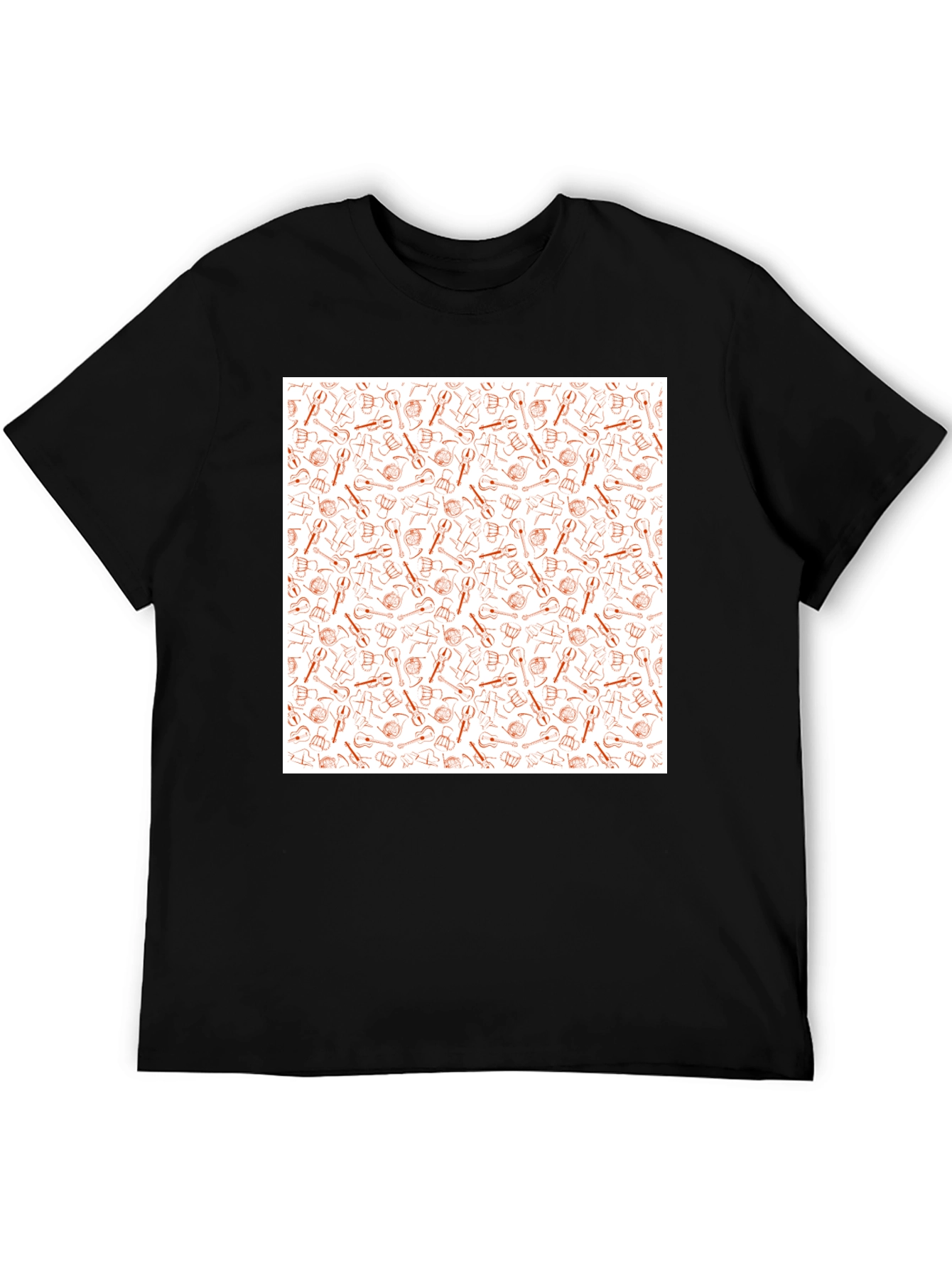 Tool Pattern Tee - Black