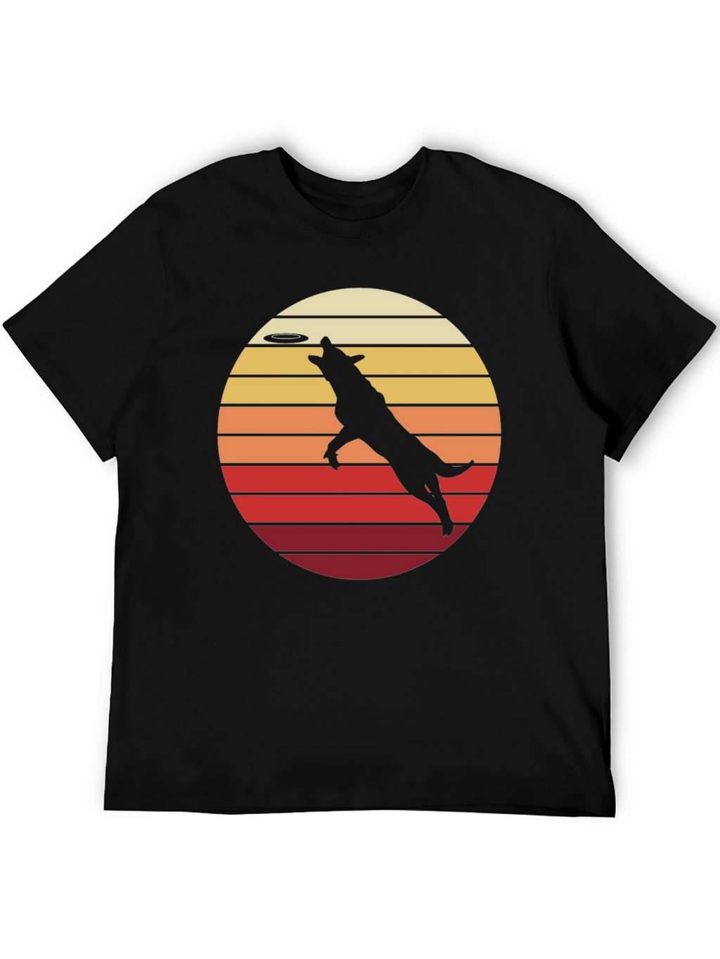 Dog Frisbee Retro T-Shirt