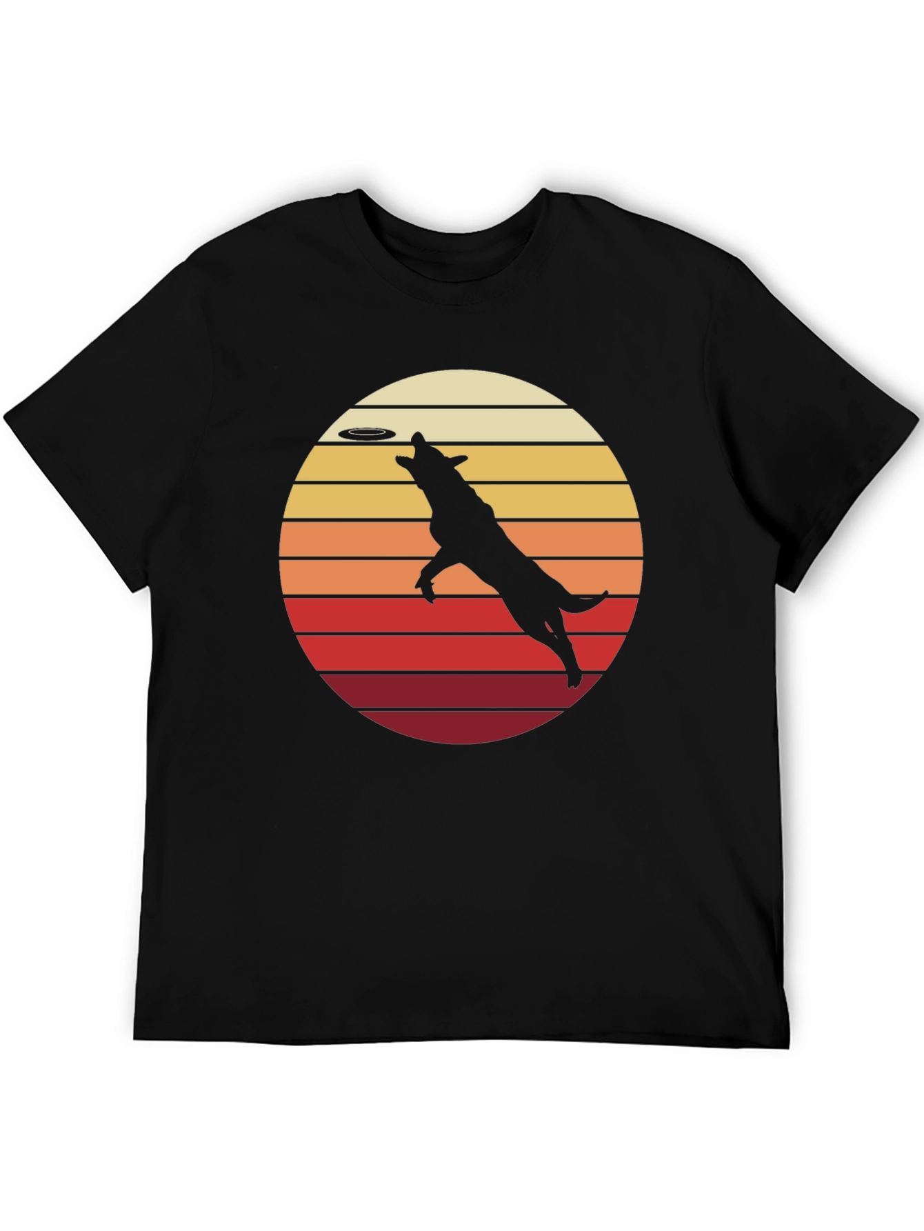 Dog Frisbee Retro T-Shirt