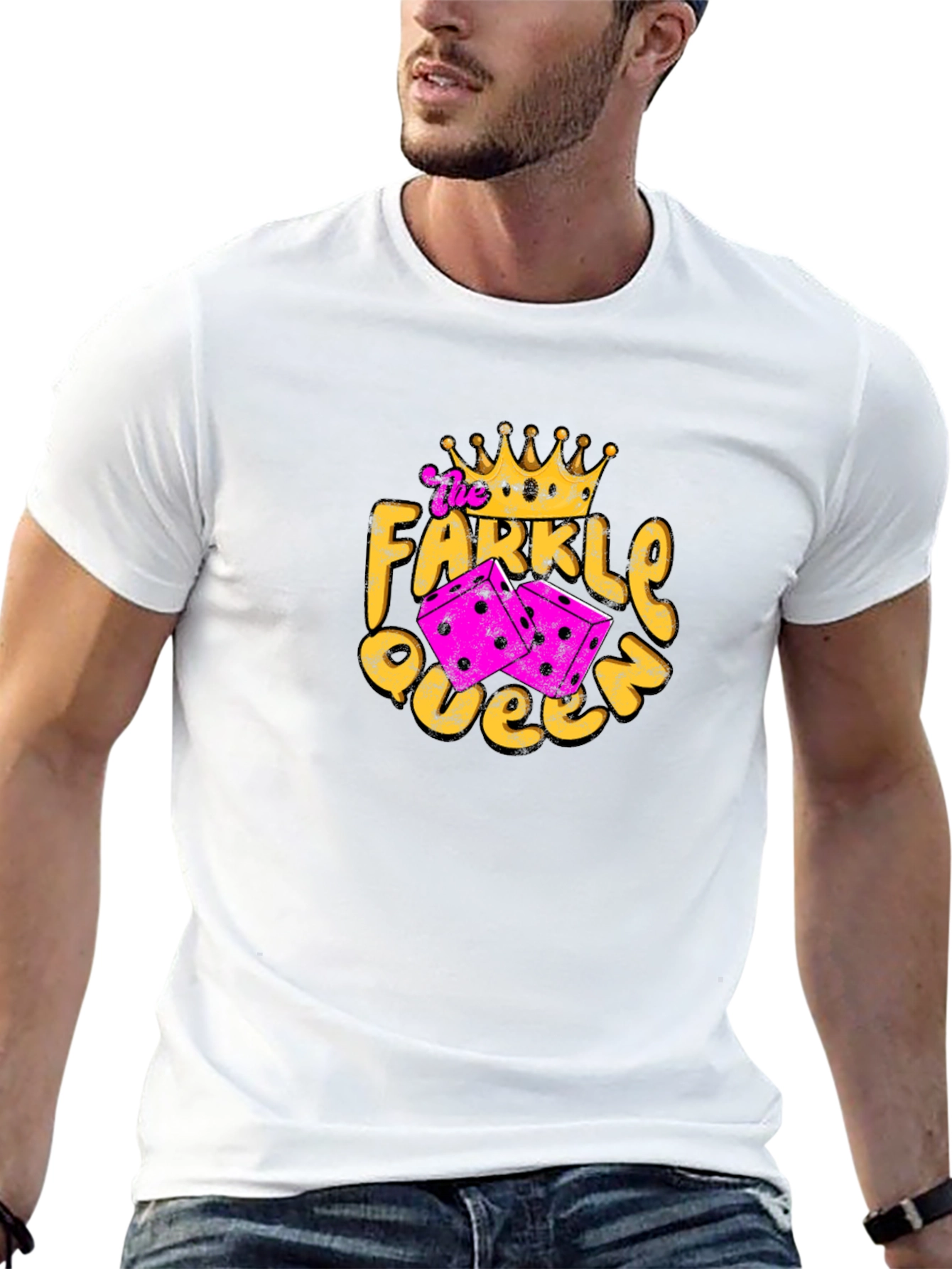 Farkle Queen Graphic Tee - Dice Game Shirt