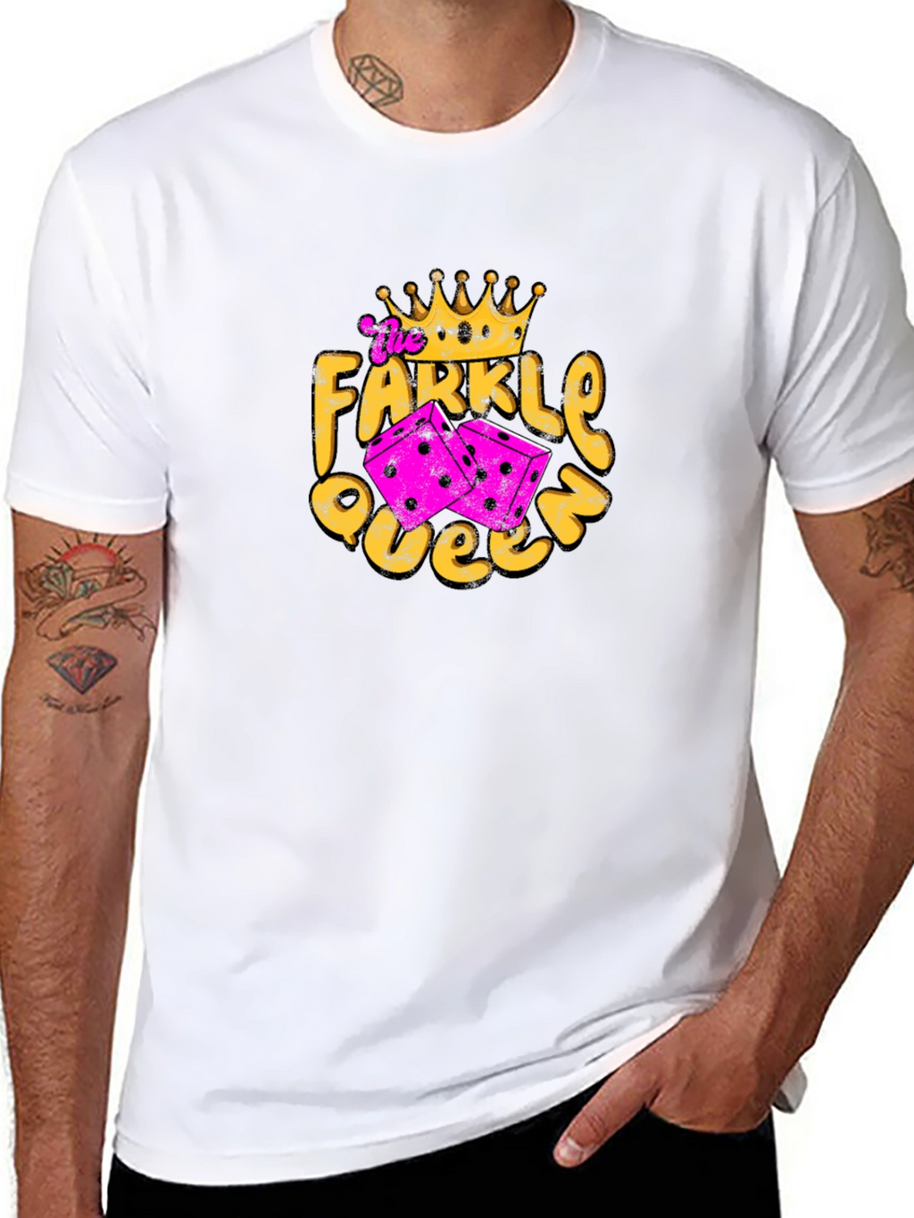 Farkle Queen Graphic Tee - Dice Game Shirt
