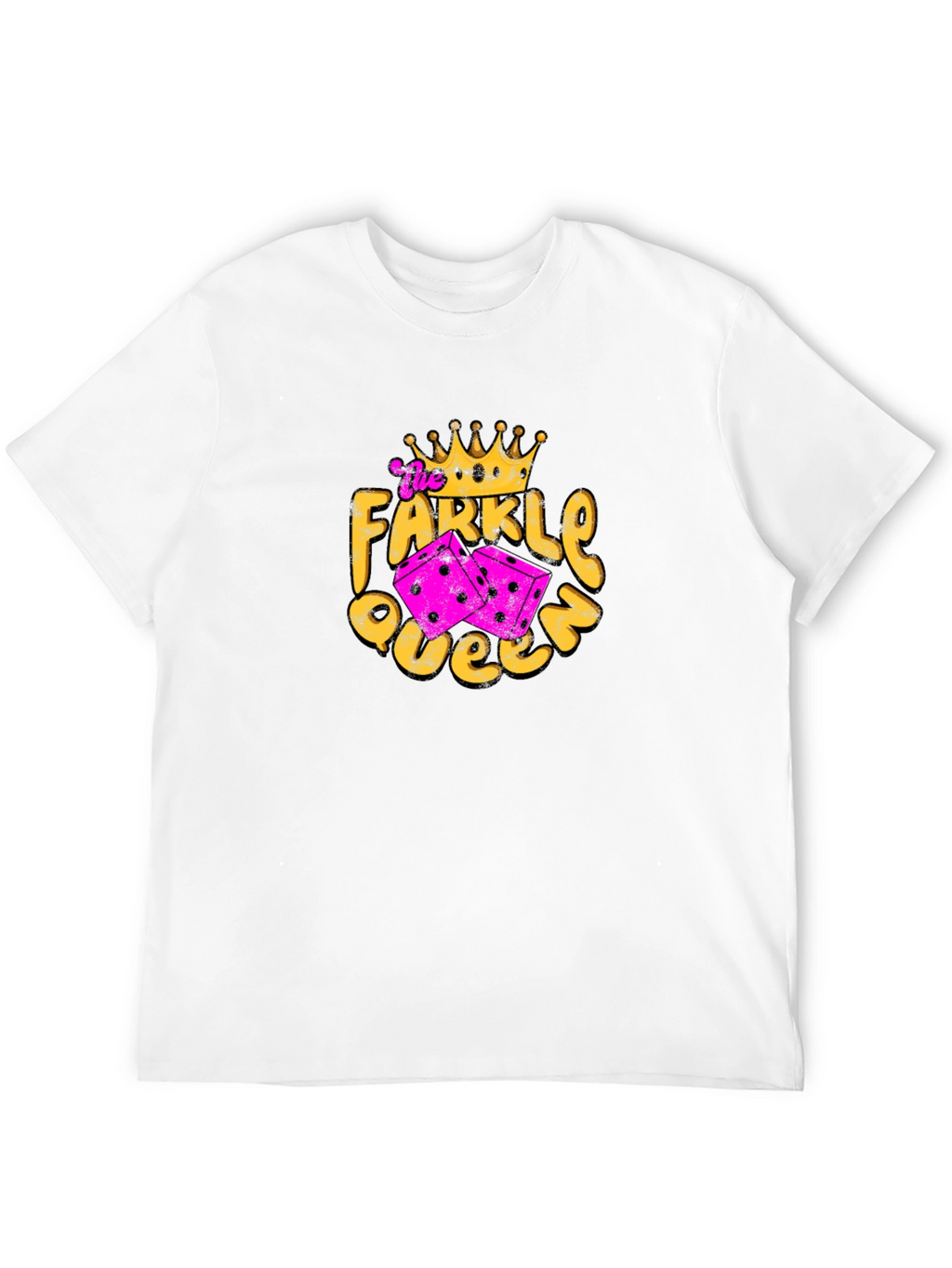 Farkle Queen Graphic Tee - Dice Game Shirt