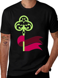 Novel Key Graphic T-Shirt - Unique Design
