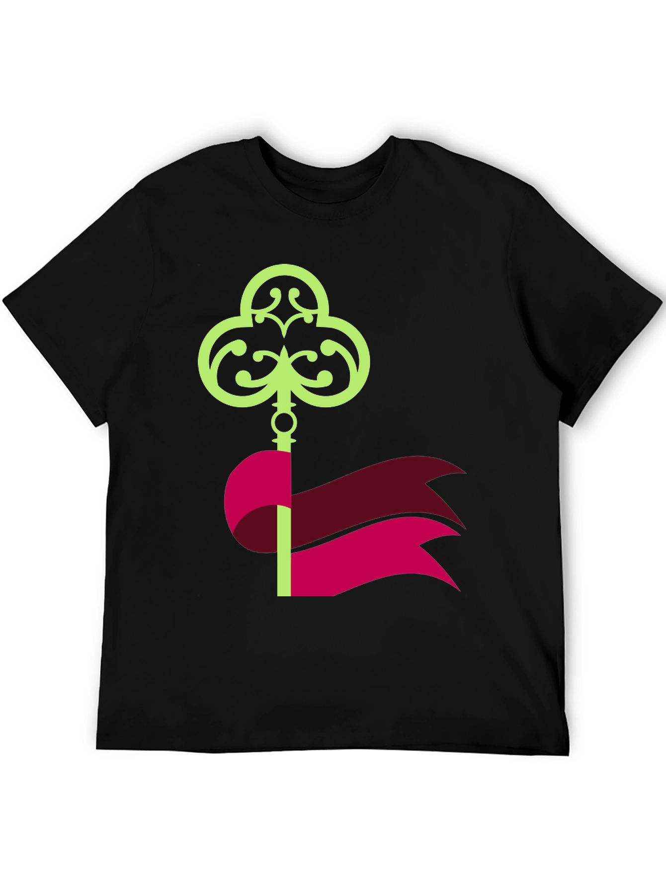 Novel Key Graphic T-Shirt - Unique Design
