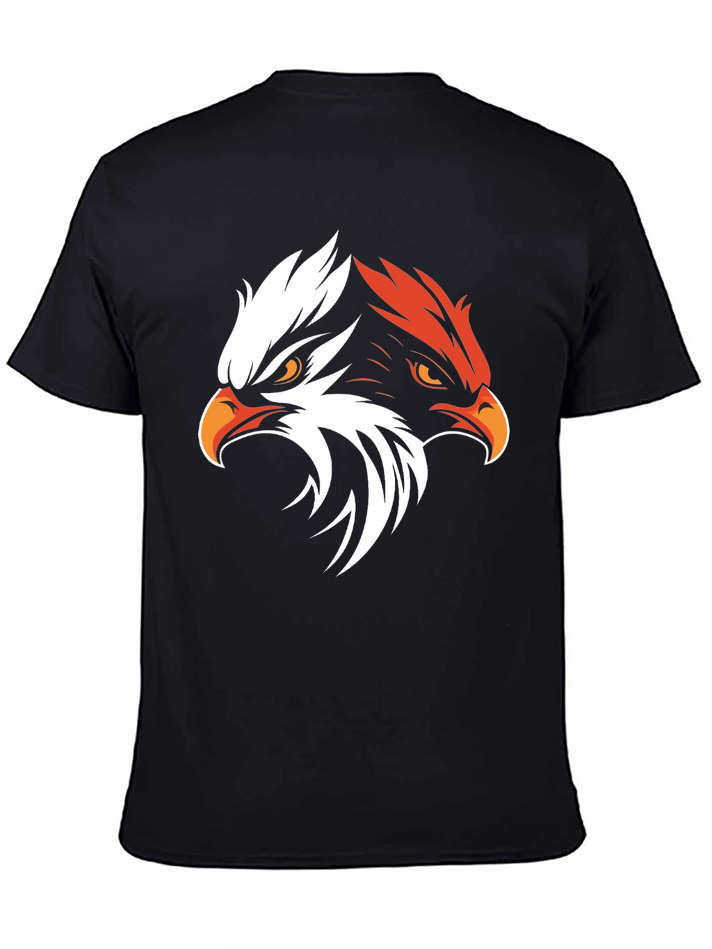 Bold Eagle Graphic Tee - Black Cotton Blend