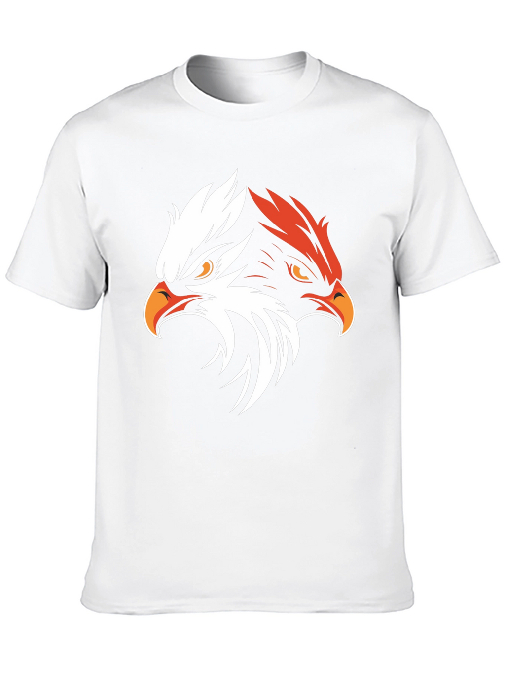 Bold Eagle Graphic Tee - Black Cotton Blend