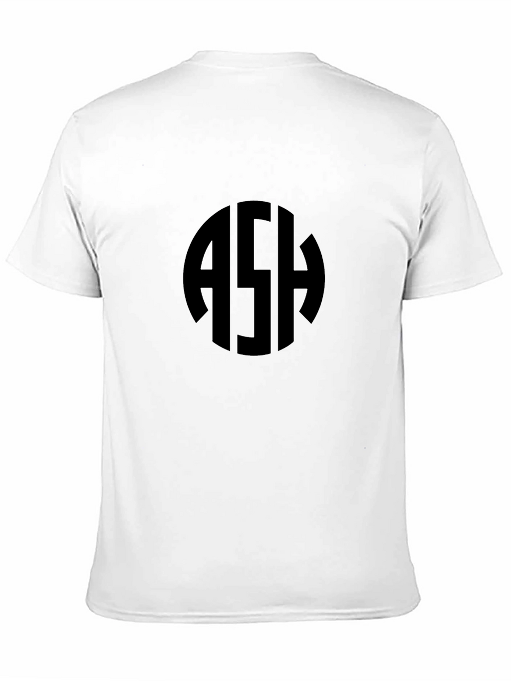 Black Tee with Monogram