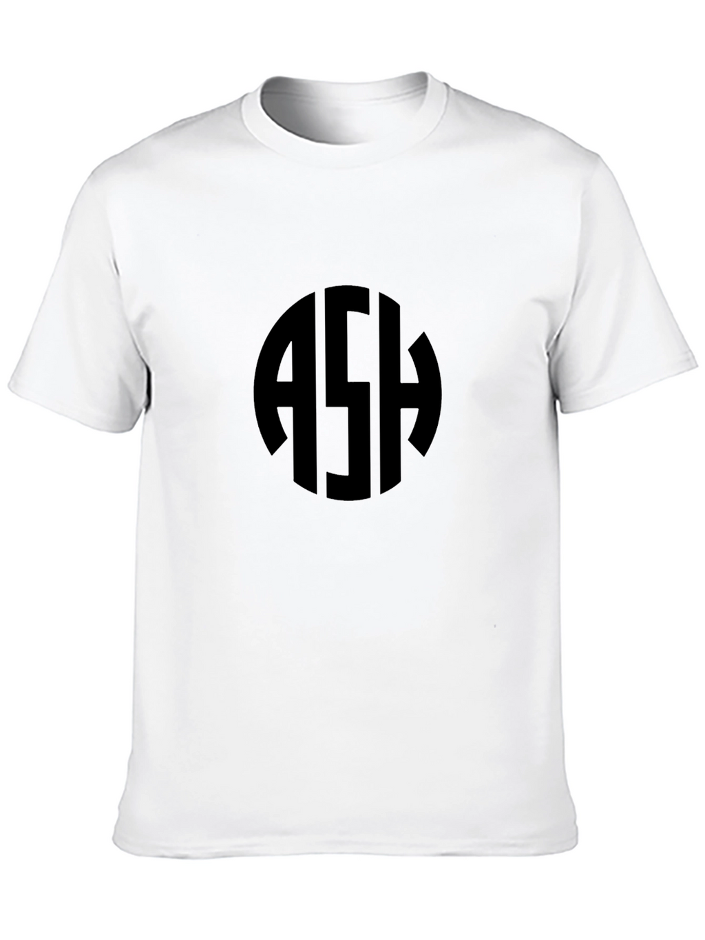 Black Tee with Monogram