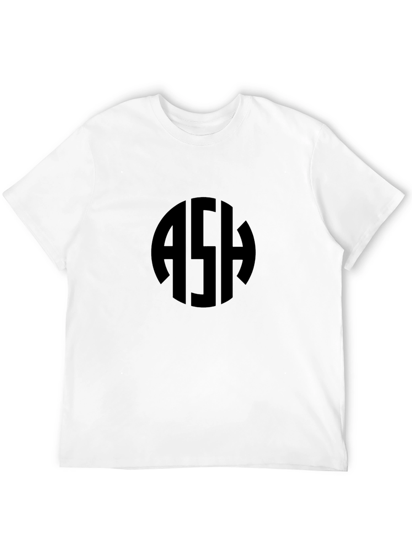 Black Tee with Monogram