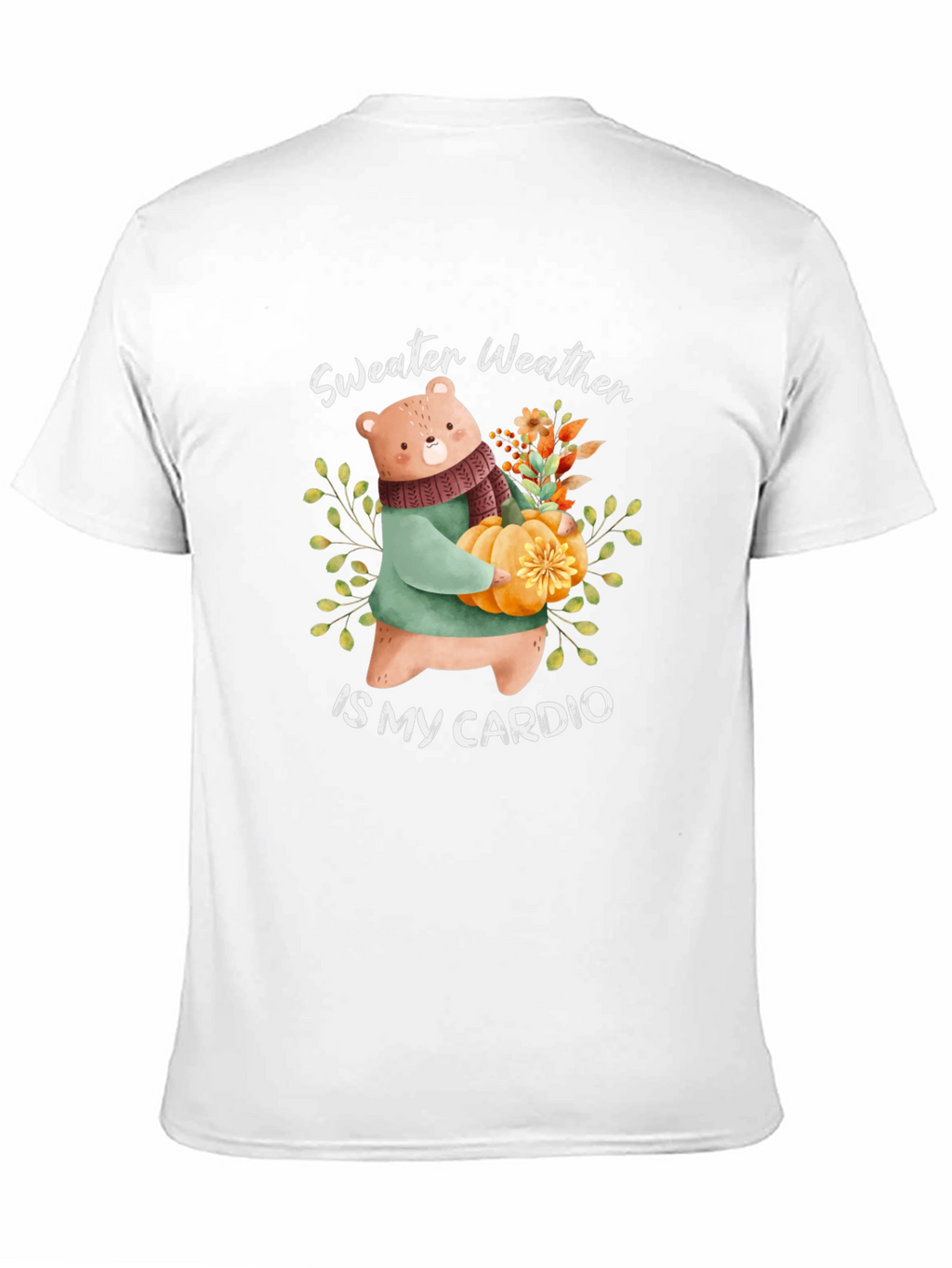 Sweater Weather Bear T-Shirt: Autumn Comfort